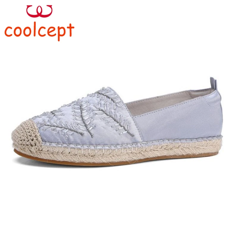 Coolcept Размеры 33-43 Для женщин из натуральной кожи на толстой платформе в рыбацком
