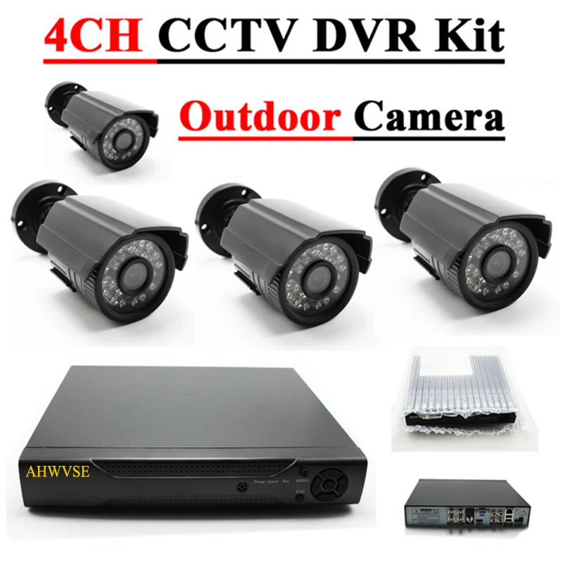 1080N HDMI DVR 1200TVL 720P HD наружная система камер домашней безопасности 4CH CCTV видео