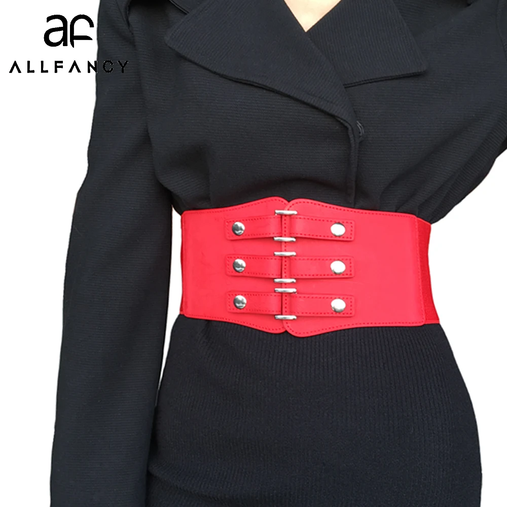Эластичные женские пояса 10 см широкий пояс уплотнение кожаный платье с