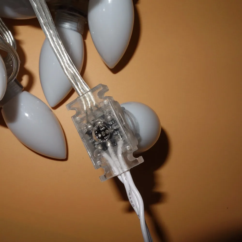 Смарт-Адресная 50 узлов C9 DC12V WS2811 Светодиодная Пиксельная строка IP68 Со