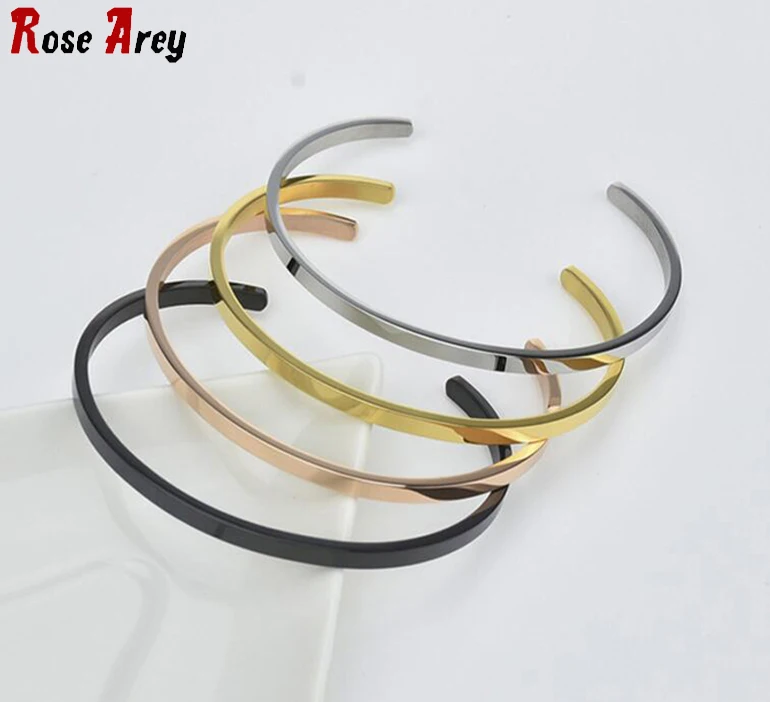 Китай оптовая продажа с фабрики Нержавеющая сталь Браслет манжета Inspried кавычки