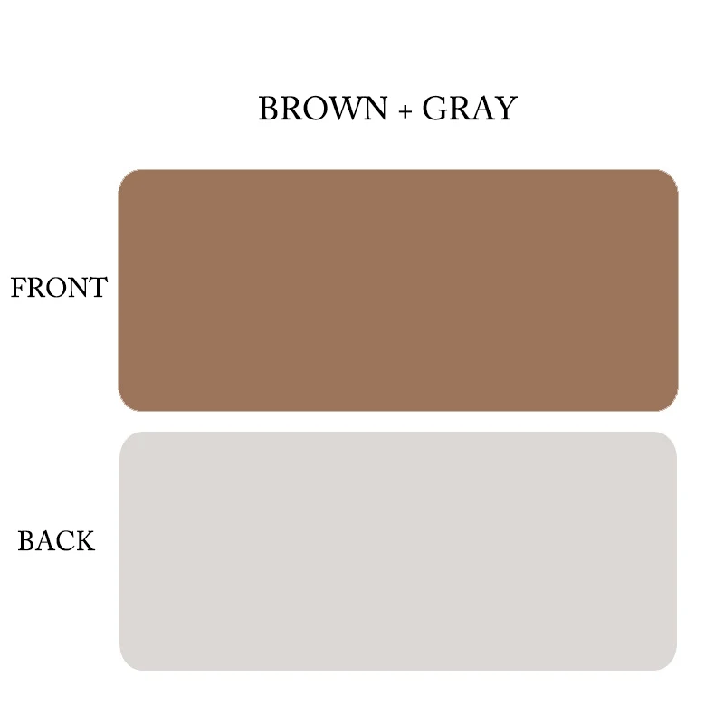 BROWN and GRAY 600X300 мм Высокое качество большой Мышь Pad двухсторонняя Искусственная кожа игровой Мышь коврик водонепроницаемое противообрастающее покрытие клавиатуры и мыши термоустойчивая круглая подставка стол - Цвет: BROWN and GRAY
