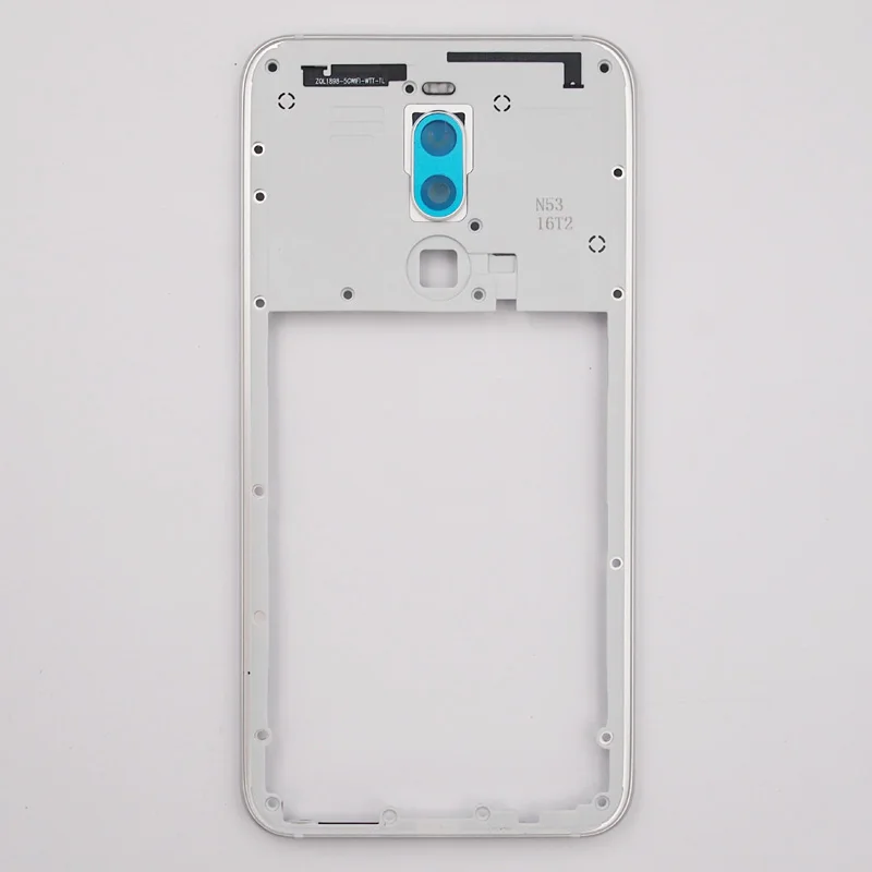 Серебристый BaanSam для Meizu X8 средняя рамка Середина держатель корпус Чехол без кнопки громкости питания+ объектив камеры - Цвет: Серебристый
