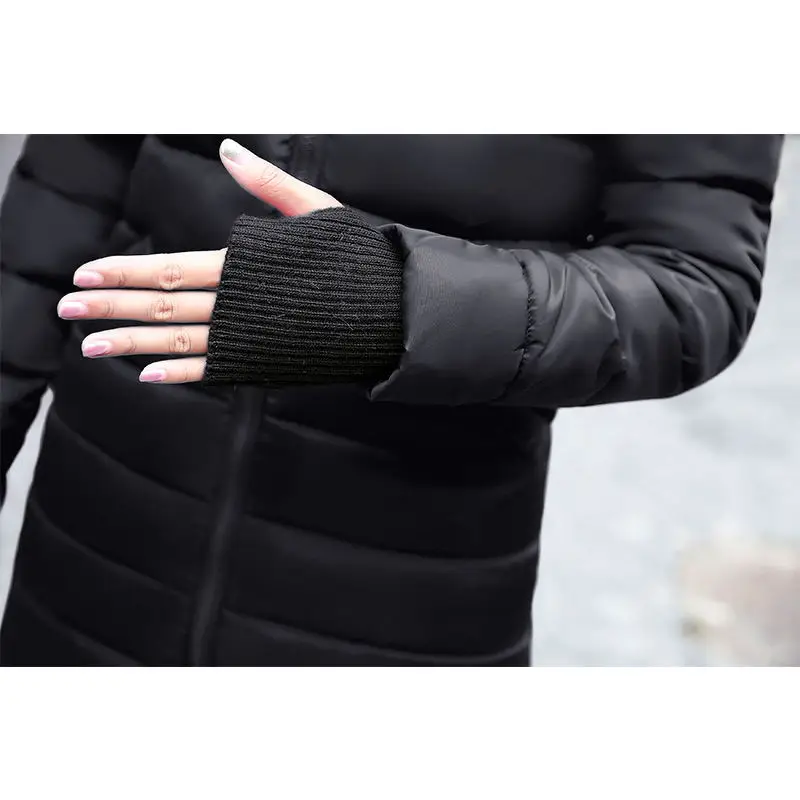 Женская куртка осень зима длинный рукав женская куртка-бомбер однотонное тонкое