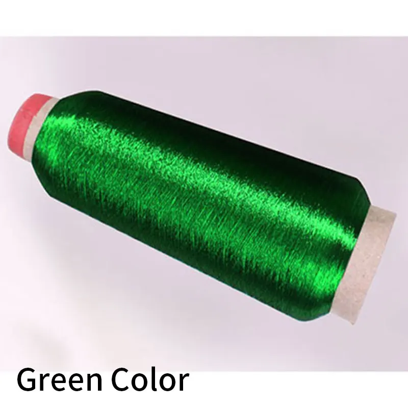 Green Color Золотая Серебряная линия шелковая нить компьютерная вышитая проволока DIY Ручная вышивка крестом металлическая линия Золотая проволока тонкая проволока - Цвет: Green Color