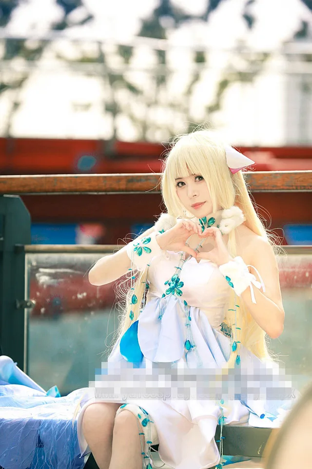 Chii Chobits Косплей Elda Костюм иллюстрация платья с принтом летнее платье по
