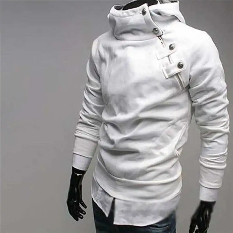 Мужские толстовки Толстовка толстый рукав куртка Хлопок Диагональ