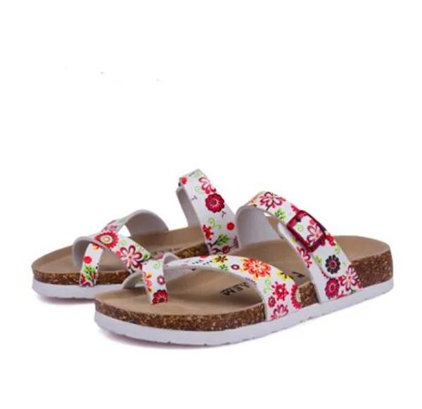 04 Feiyitu Новинка, модные летние сандалии на пробковой подошве Повседневное Для женщин смешанные Цвет Сланцы туфли на день св. Валентина Zapatos Mujer sandalias размер 35-45 - Цвет: 04