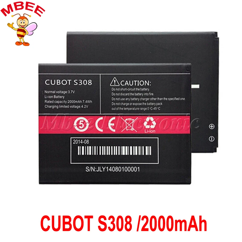 

Аккумулятор 2000 мАч для смартфона CUBOT S308