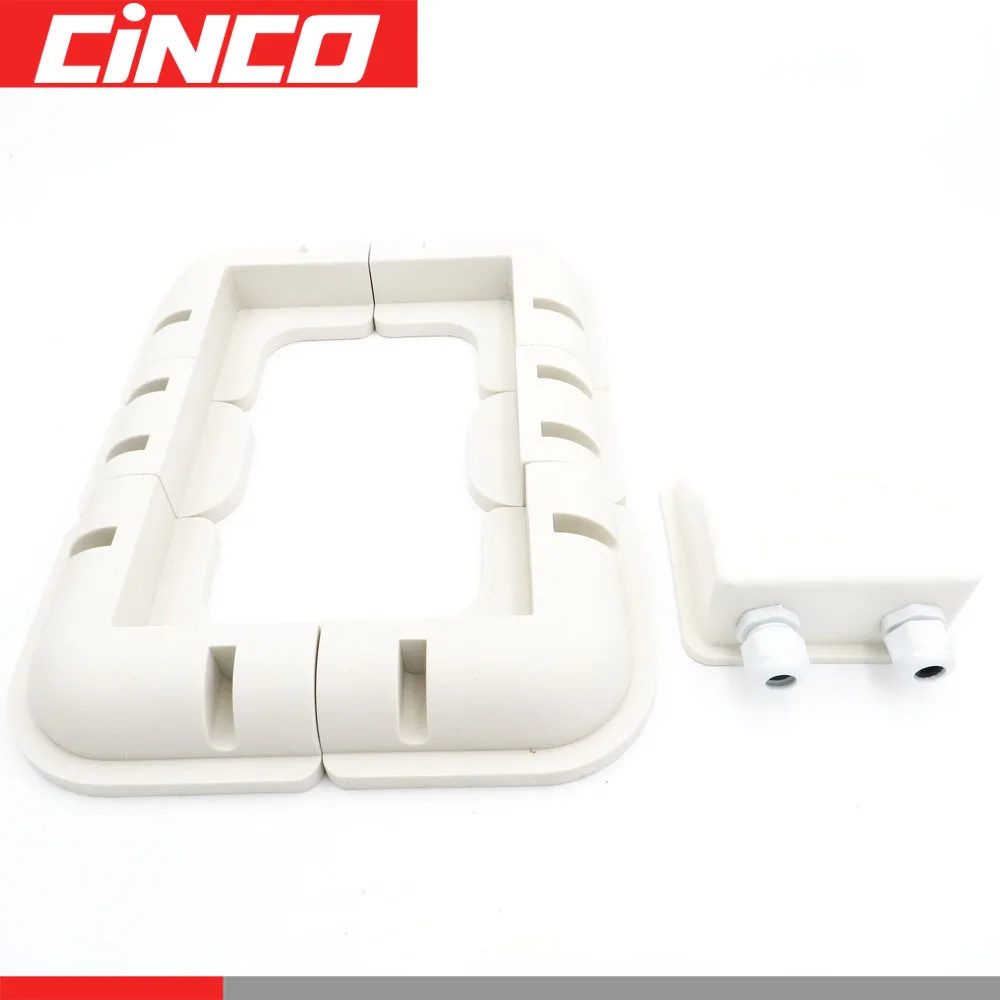 1 компл./лот RV автомобиль белый цвет ABS панели солнечных батарей Монтажный