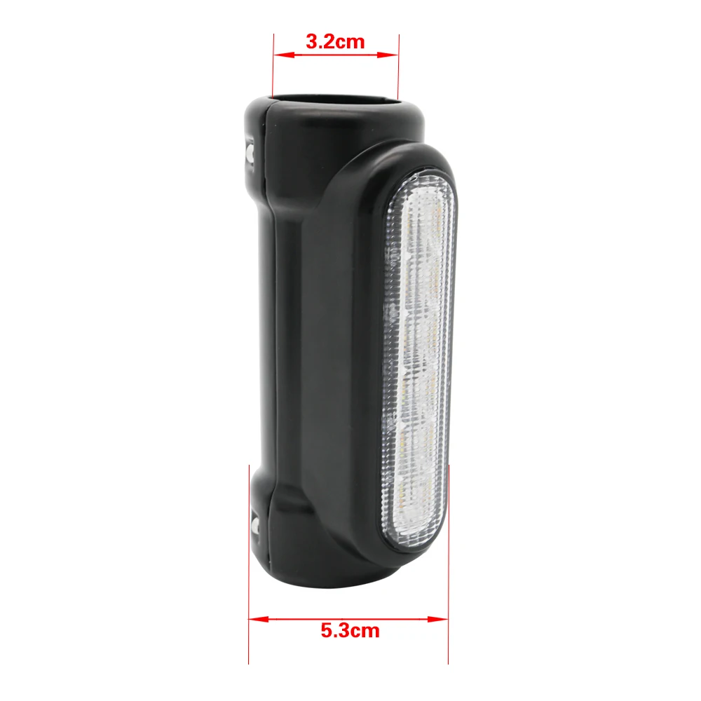 For Harley Touring Models 2 Pcs Motorcycle Highway Bar Switchback Driving Turn Signal Light LED Crash Bars Amber White |
