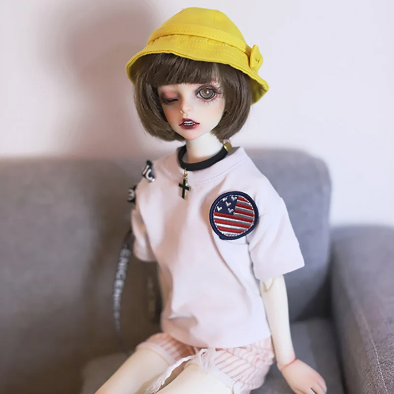 Cateleya Doll accessories Dolls and photo props Kindergarten helmet Cute little yellow hat Hat for dolls Suitable 1/3 1/6 | Игрушки и