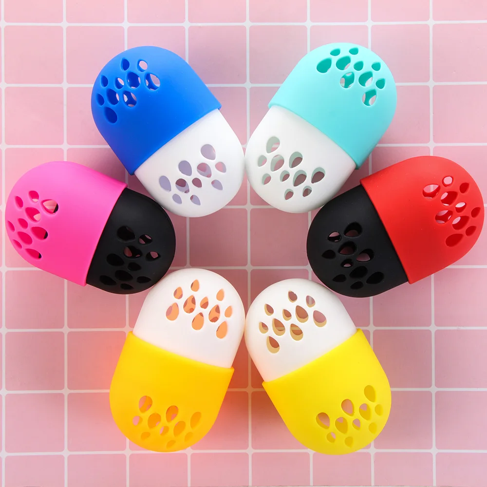 1 шт. мягкий силиконовый держатель для сушки порошка подставка красоты макияжа