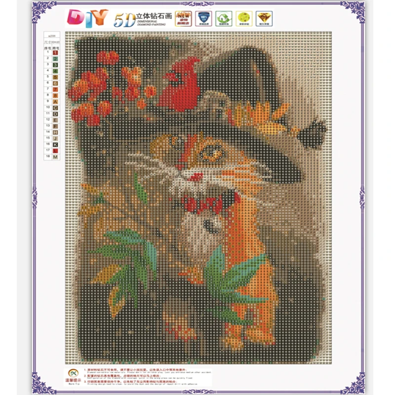 2018 Novel design animal full diamond painting DIY 5D living room bedroom handmade cross stitch mosaic cool cat | Дом и сад