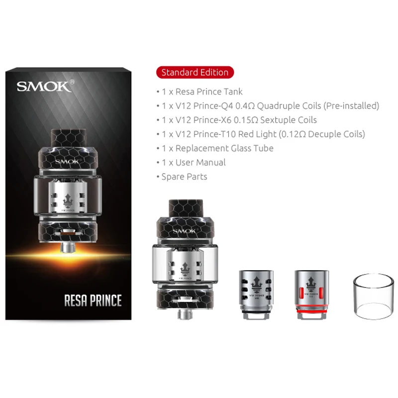 В наличии! Smok Resa Prince 7 5 мл топ заполнение бак с V12 Q4 X6 T10 катушка электронная