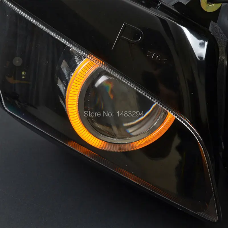 2 8 &quotАвторская сборка HID проектор конверсионная фара W/янтарные глаза ангела