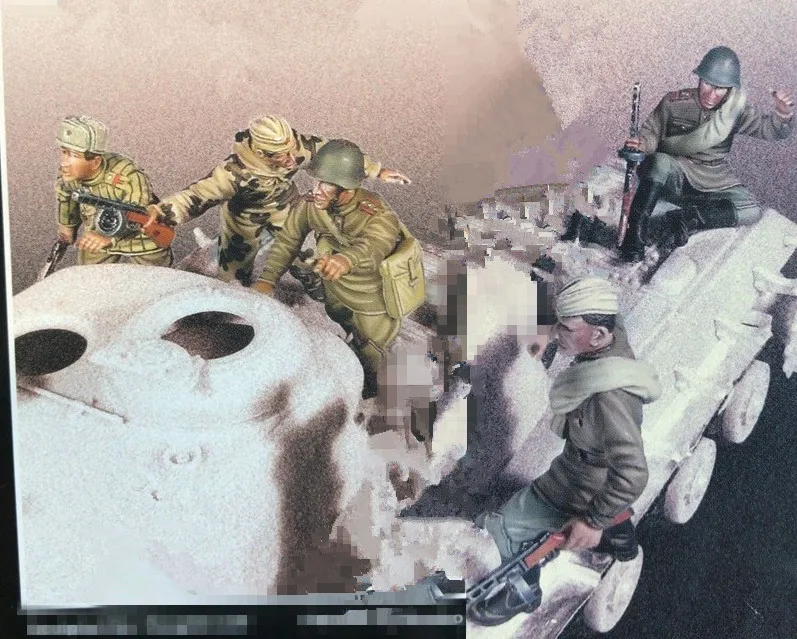 1/35 модельная фигурка из смолы комплект нераскрашенный 00699|Наборы для сборки