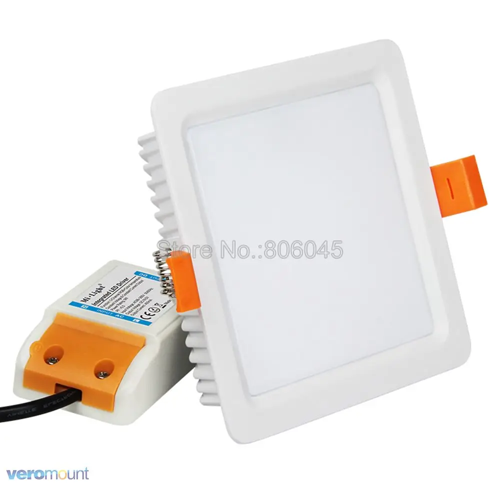 MiLight FUT064 9 Вт RGB + CCT квадратный светодиодный потолочный светильник AC85-265V WiFi