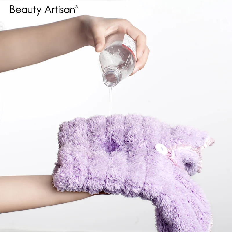 Корейская шапка для сухих волос 3 цвета супер впитывающее банное полотенце