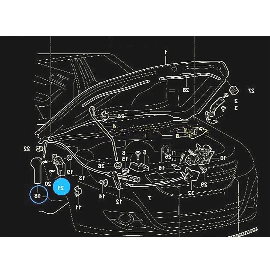 HONGGE крышка двигателя Держатель скобок подходит для VW Beetle Bora Jetta Golf MK4 поло превосходное Seat Leon TOLEDO 1J1 823 533C 1J1 823 633 A