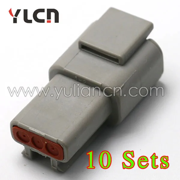 

Free shipping 3pin/way New 10 Sets Waterpfoof Electric Car Sealed wire Connectors
