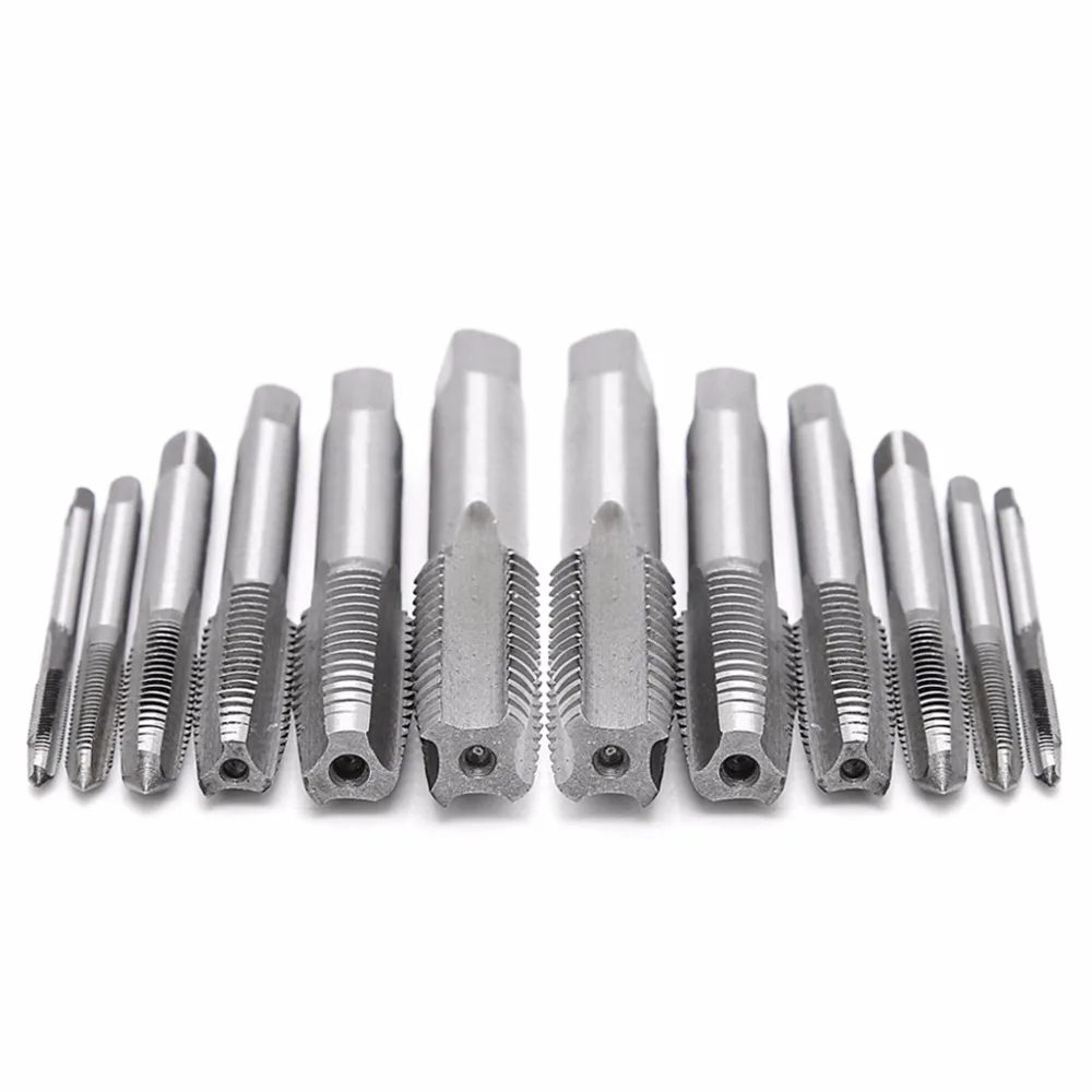 

12 Pcs Hand Screw Thread Taps Wire Tapping Screwdriver Bit M3/M4/M6/M8/M10/M12