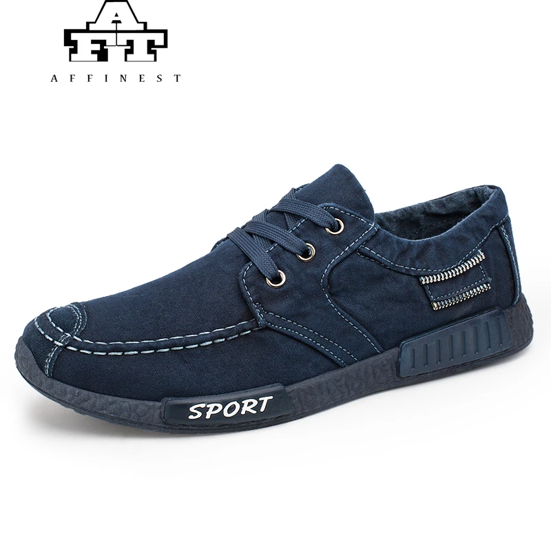 Мужские парусиновые кроссовки AFFINEST спортивные дышащие для бега на весну|mens