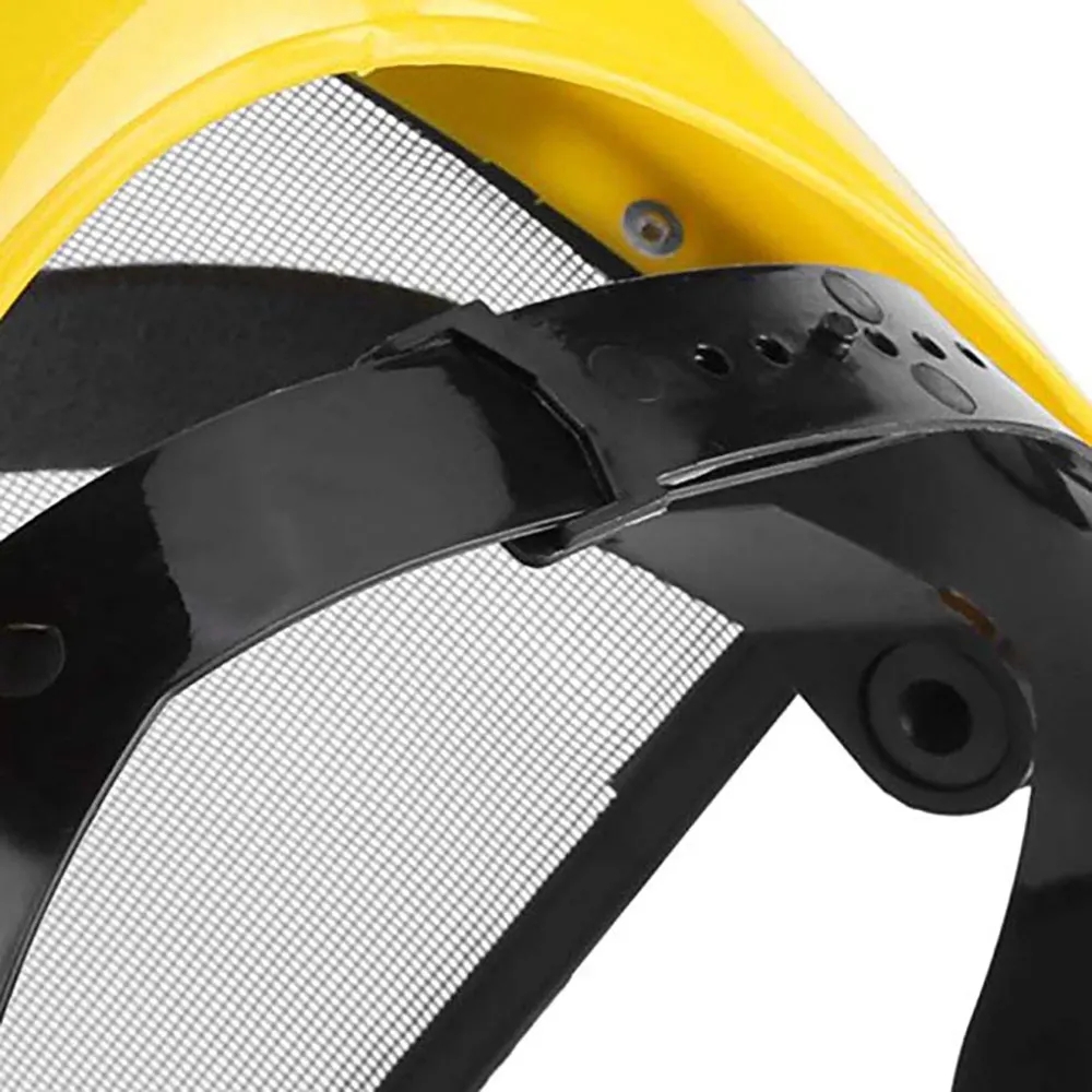 Защитная маска на шлем для резки травы защитный экран черная проволочная сетка