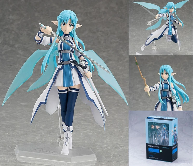 Apaffa 15 см эльф фехтовальщик Shino Kazuto Asuna фигурка игрушки Figma Sword Art Online Аниме ПВХ Коллекционная модель игрушки BN133