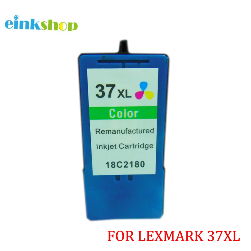 

einkshop for Lexmark 37 37Xl Color Ink Cartridges for Lexmark X4650 X5650 X5650es X6650 X3650 X6675 Z2420 printer