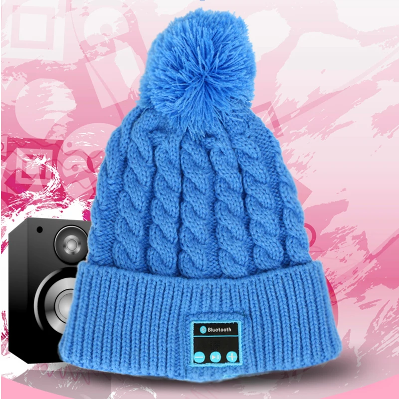 Подарок на Рождество! Новое поступление Bluetooth Шапка бини Кепки вязаная зимняя Magic
