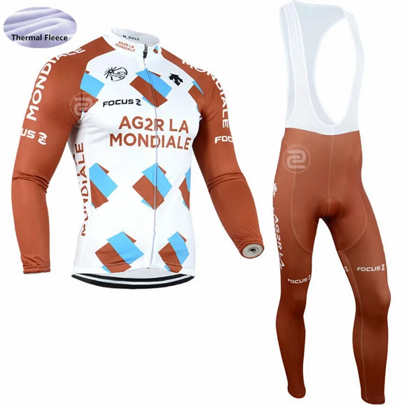 Триатлон AG2R Велосипеды Джерси комплект 2018 pro команда велосипедов с длинными