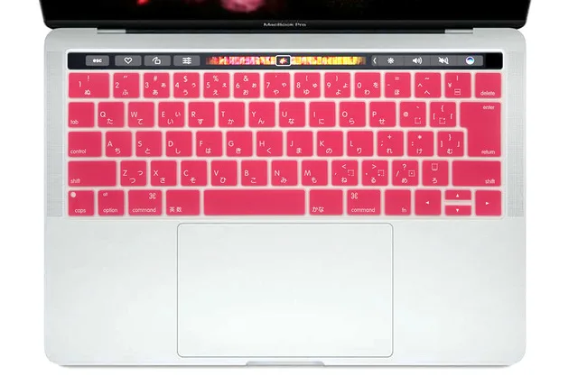 Pink Японский защитный чехол для клавиатуры для нового Macbook Pro 1" 15" retina A1706 A1707 версия с сенсорной панелью JP макет - Цвет: Pink