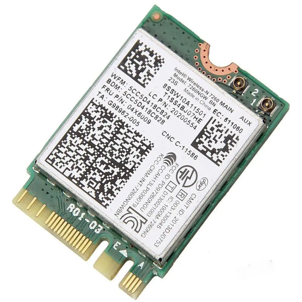 Карта беспроводного адаптера для Intel Wireless N 7260 7260NGW BN 300M Wifi NGFF 04X6009 ibm lenovo T440 T440p W540 L440
