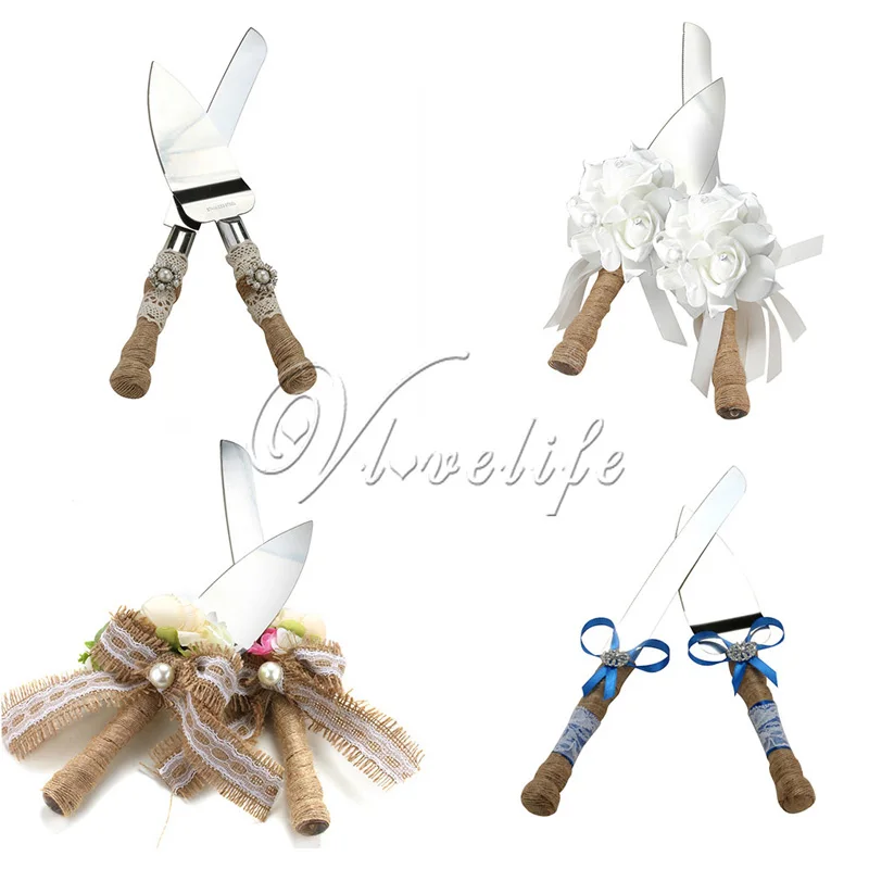 Набор ножей для свадебного торта из нержавеющей стали 2 шт./компл. резак с