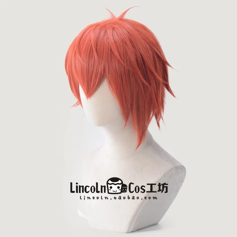 IDOLiSH7 NANASE RIKU парик для косплея оранжевый красный синтетические волосы Хэллоуина