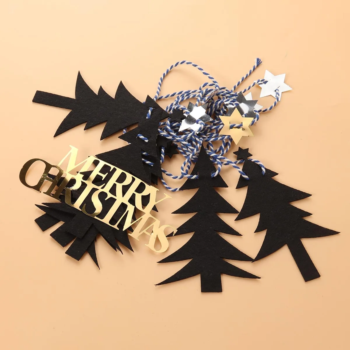1 шт. Рождество овсянка баннер Merry Christmas Tree Форма висит декор тянуть флаг Брезентовые флажки для праздника Год Вечерние дома