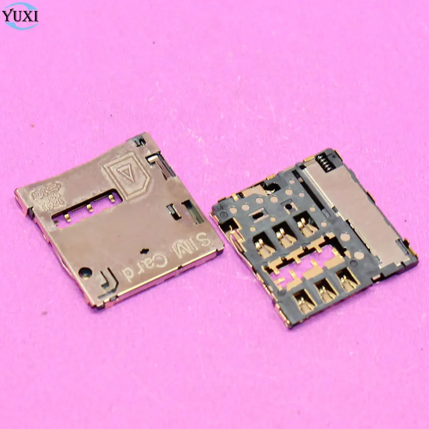 

YuXi 2pcs For Samsung Galaxy S3 i9300 S4 i9500 i9505 Note 2 N7100 N7102 N7105 SIM Card Tray Slot Holder Socket Connector