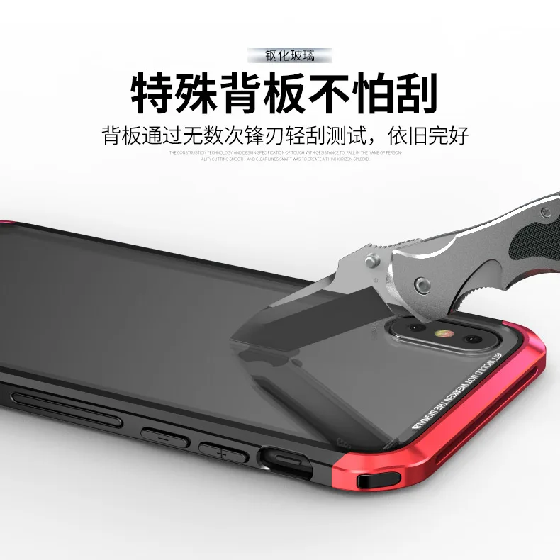 Роскошный модный чехол-бампер для iPhone X XR XS MAX, защитный чехол, прозрачная стеклянная крышка, чехол для iPhone X