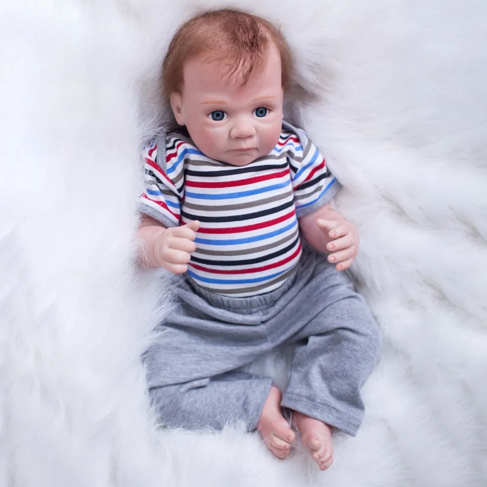 20 дюймов русские силиконовые Reborn Детские куклы PP Хлопок тело Реалистичная кукла