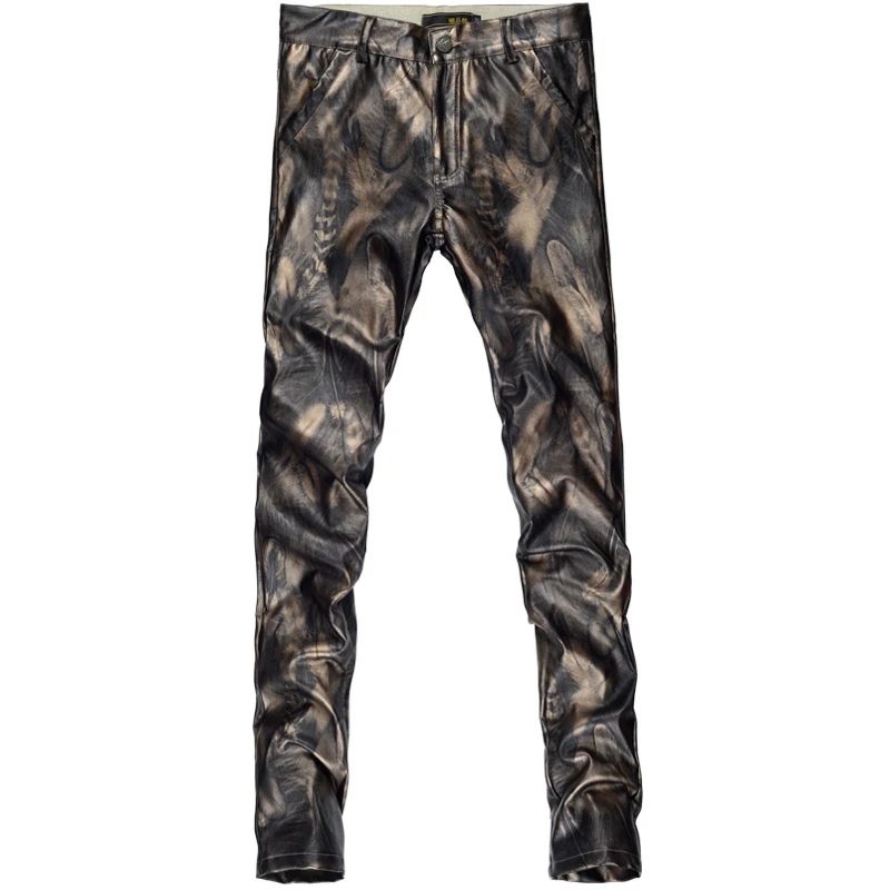 Брюки карандаш из искусственной кожи 2 цвета на молнии|Повседневные брюки| |