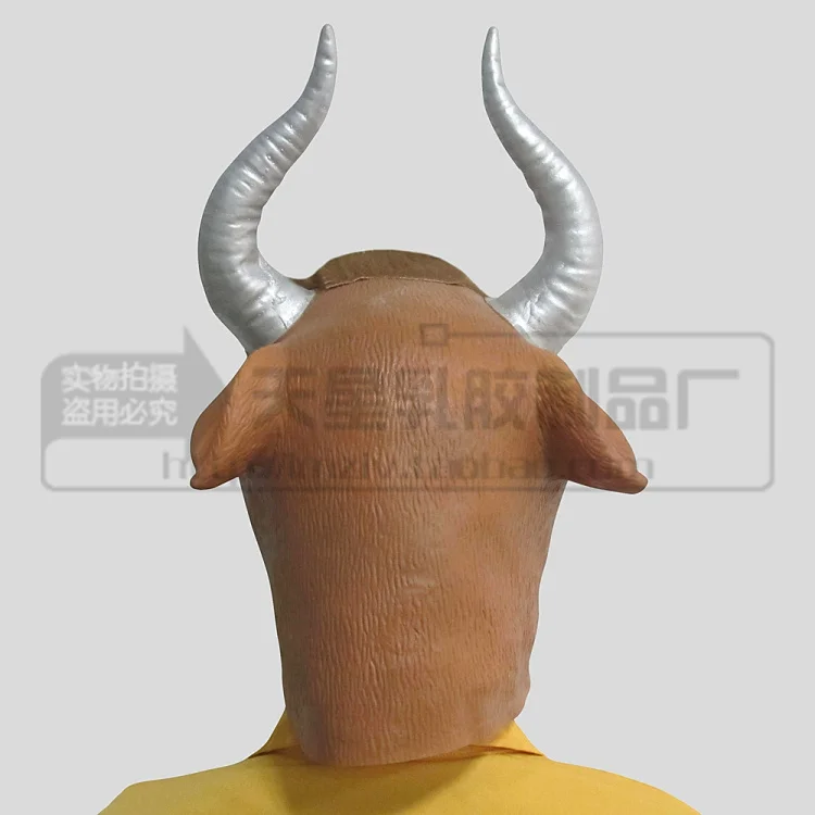 Hot Halloween Party Cosplay Novelty Bull Cow Head Masks Latex Mask Animal Costume Props for Women Men Kids Funny | Дом и сад