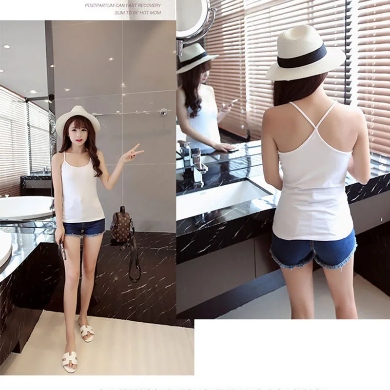 Новинка белые майки женские летние хлопковые топы Y Cross базовый жилет женская