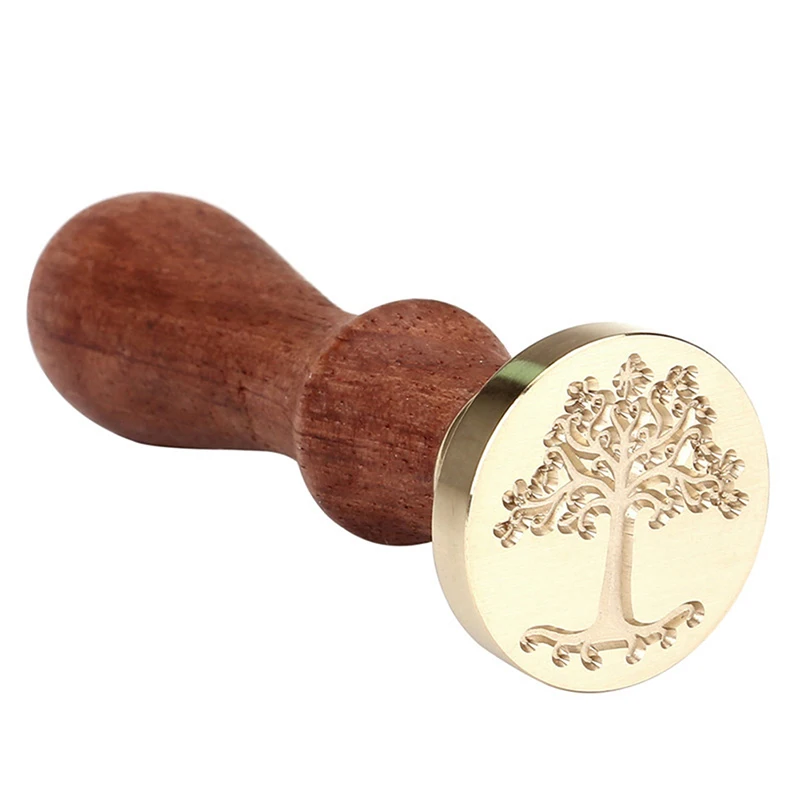 1 шт. дерево восковый узор печать ретро деревянные античные уплотнения воск
