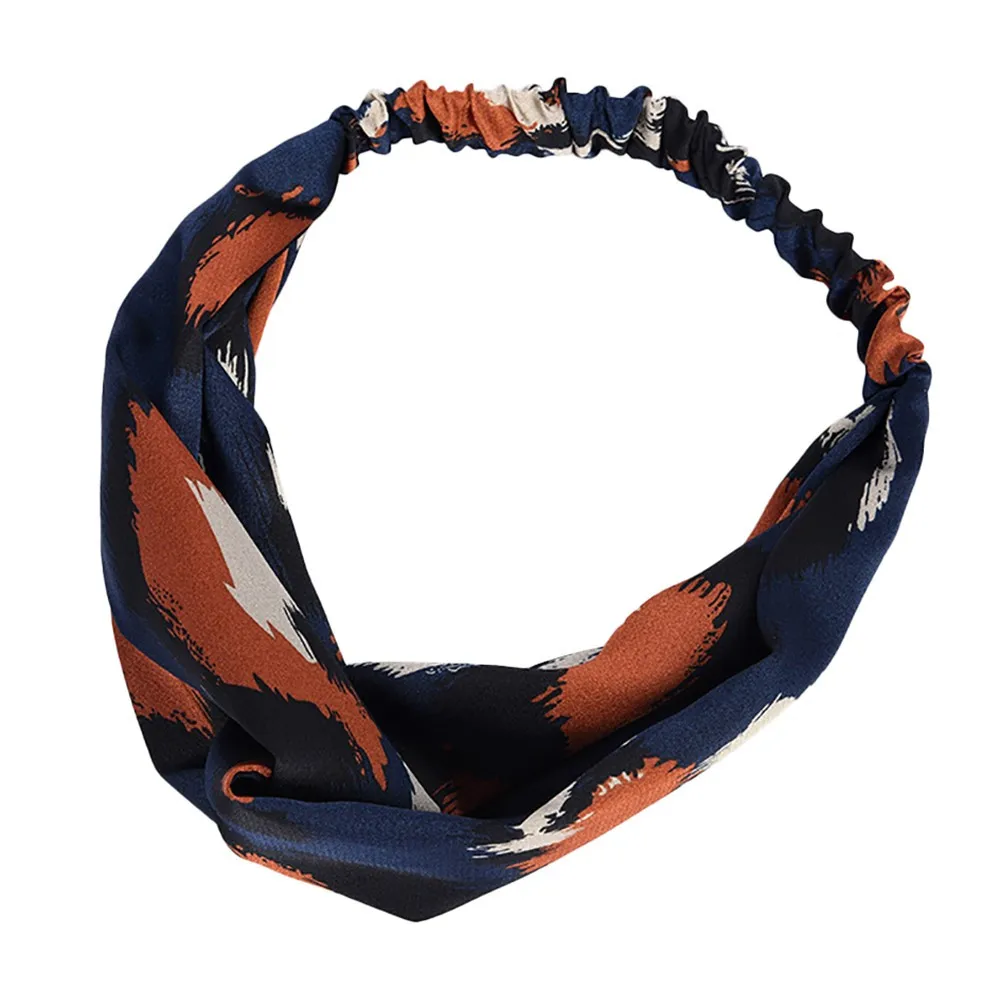 Летние богемные повязки для волос с принтом на голову женщин в стиле ретро тюрбан
