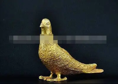 YM 305 китайский латунный феншуй голубь мир символизирует птицу статую скульптура |