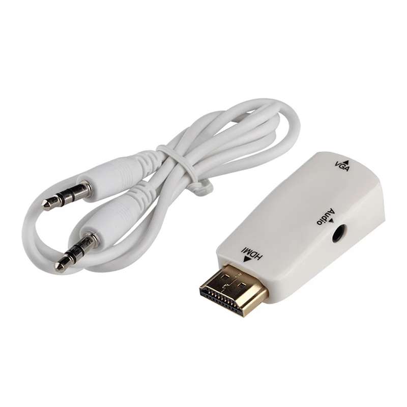 Ergincy адаптер hdmi-vga конвертер кабель с аудиокабелем Мужской к женскому HDMI адаптер HD 3D 1080 P для HDTV портативных ПК PS3 PS4
