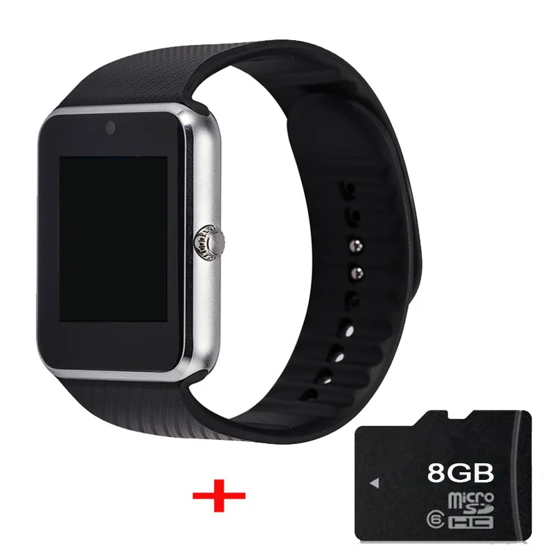 Timeowner gt08 блютуз умные часы смарт часы носимых устройств наручные для xiaomi samsung s3 htc sony android смарт-часы - Цвет: Silver add 8G