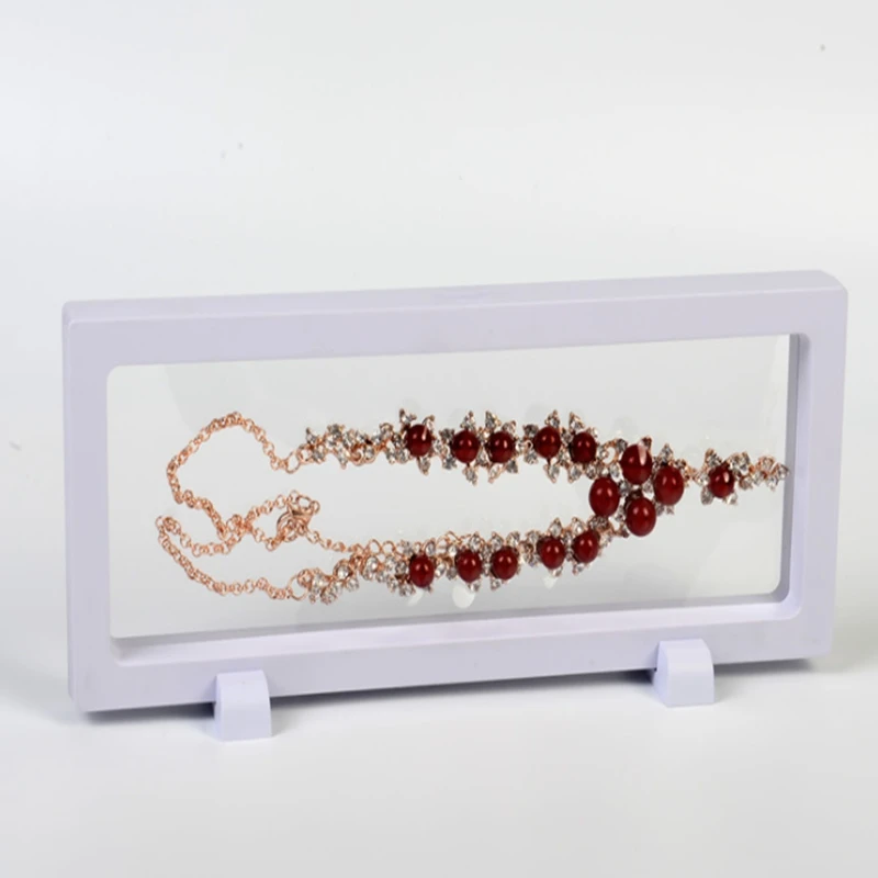 40pcs/lot 230*90*20mm PET Membrane box Holder Floating Display Case Earring Gems Ring Jewelry Suspension Packaging Box | Дом и сад