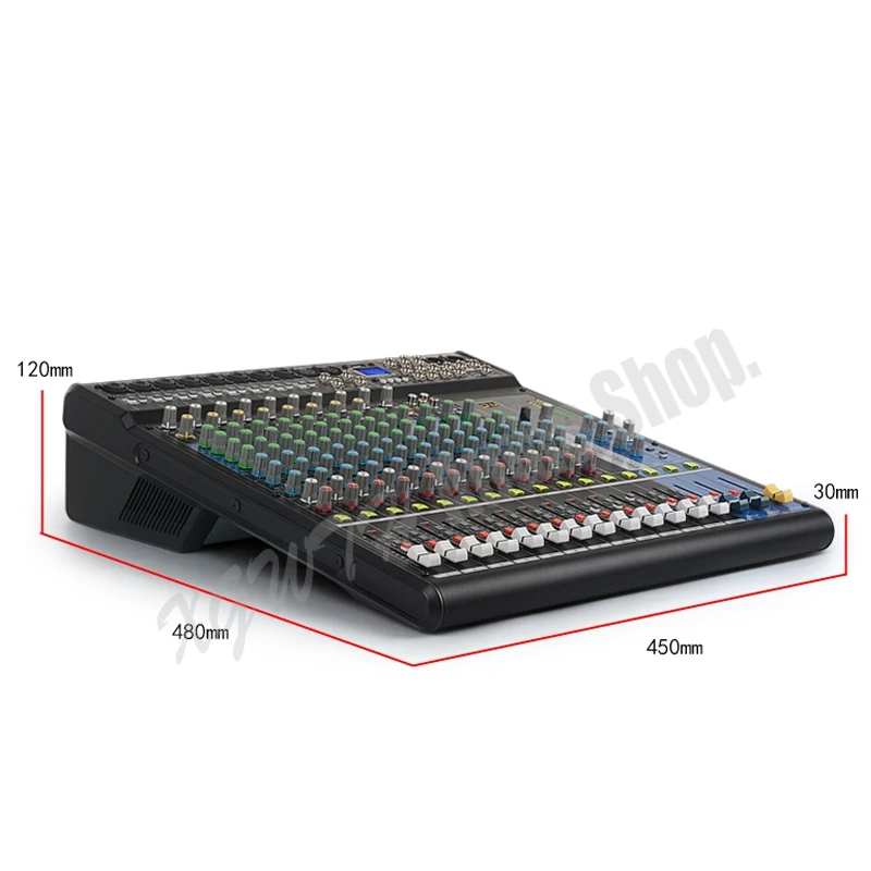

Professional 16XU MP3 Audio Mixer 16 Channel USB Bluetooth Mixing Console With 24 Digital Reverb Effects for Stage DJ